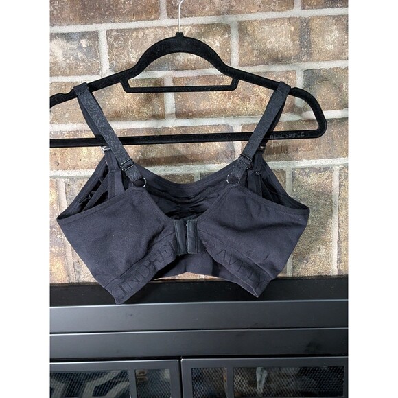 Kindred Bravely Sublime M Super Busty Nursing Hands Free Pumping Bra Black EUC - Picture 3 of 7